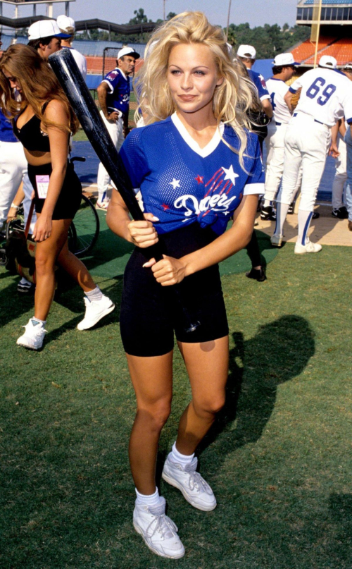 Pamela Anderson at Hollywood Stars Celebrity Baseball Game, August 1993 1