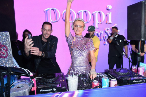 Paris Hilton at Poppi Mart Launch Party in Los Angeles, January 2024 2