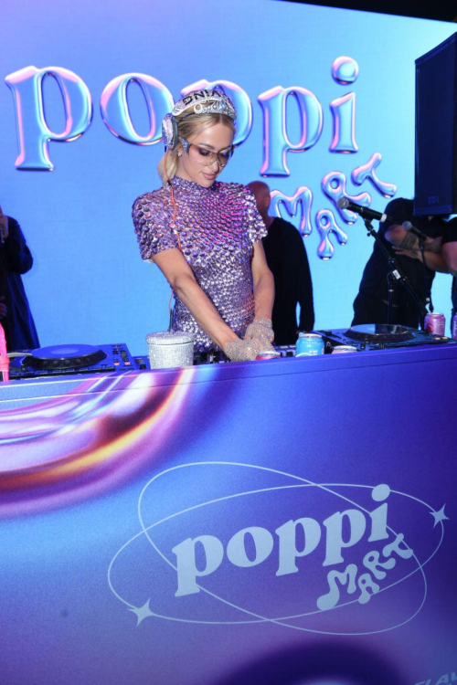 Paris Hilton at Poppi Mart Launch Party in Los Angeles, January 2024 3