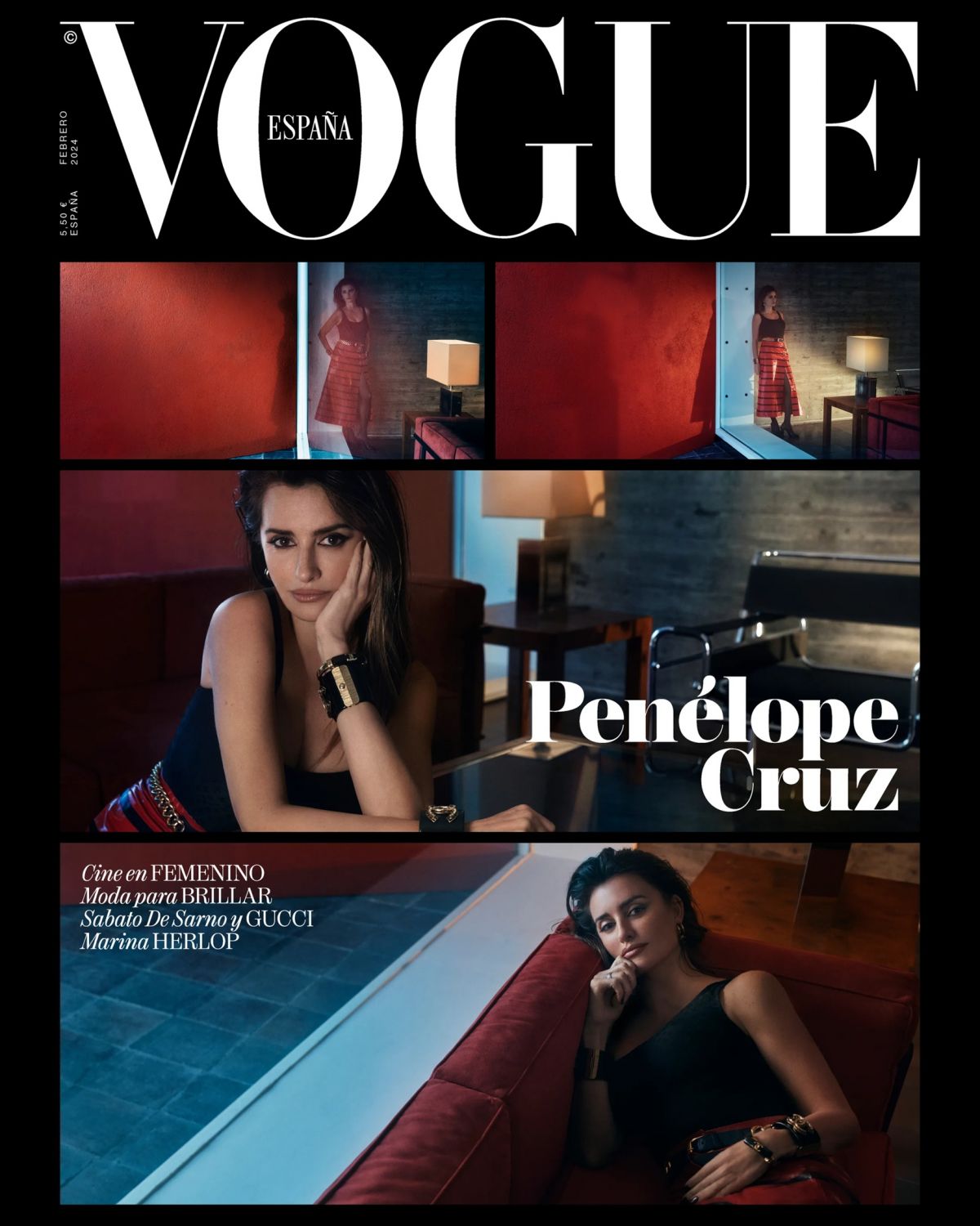 Penelope Cruz for Vogue Spain, February 2024