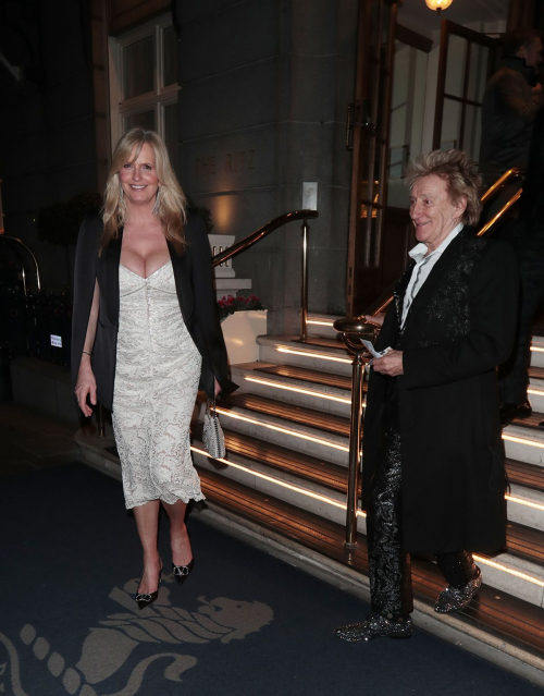 Penny Lancaster and Rod Stewart Leave Ritz Hotel in London, January 2024 2