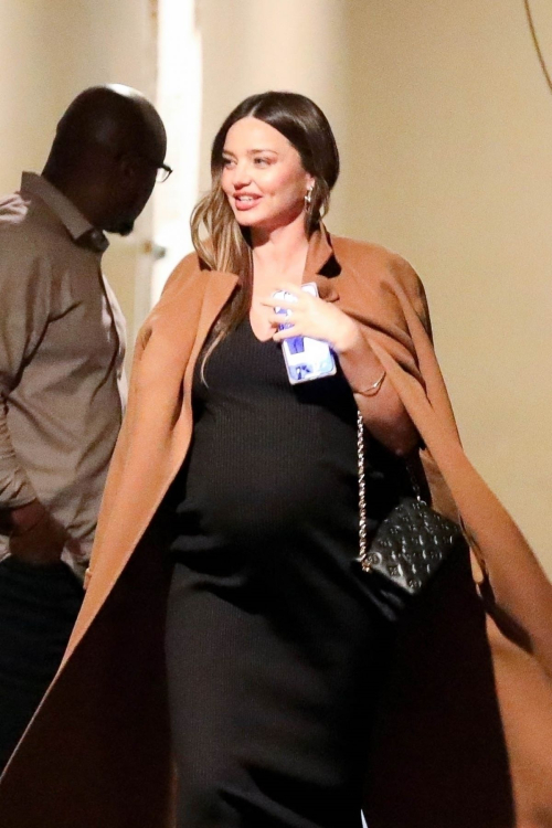 Pregnant Miranda Kerr Out for Dinner in Los Angeles, January 2024 1