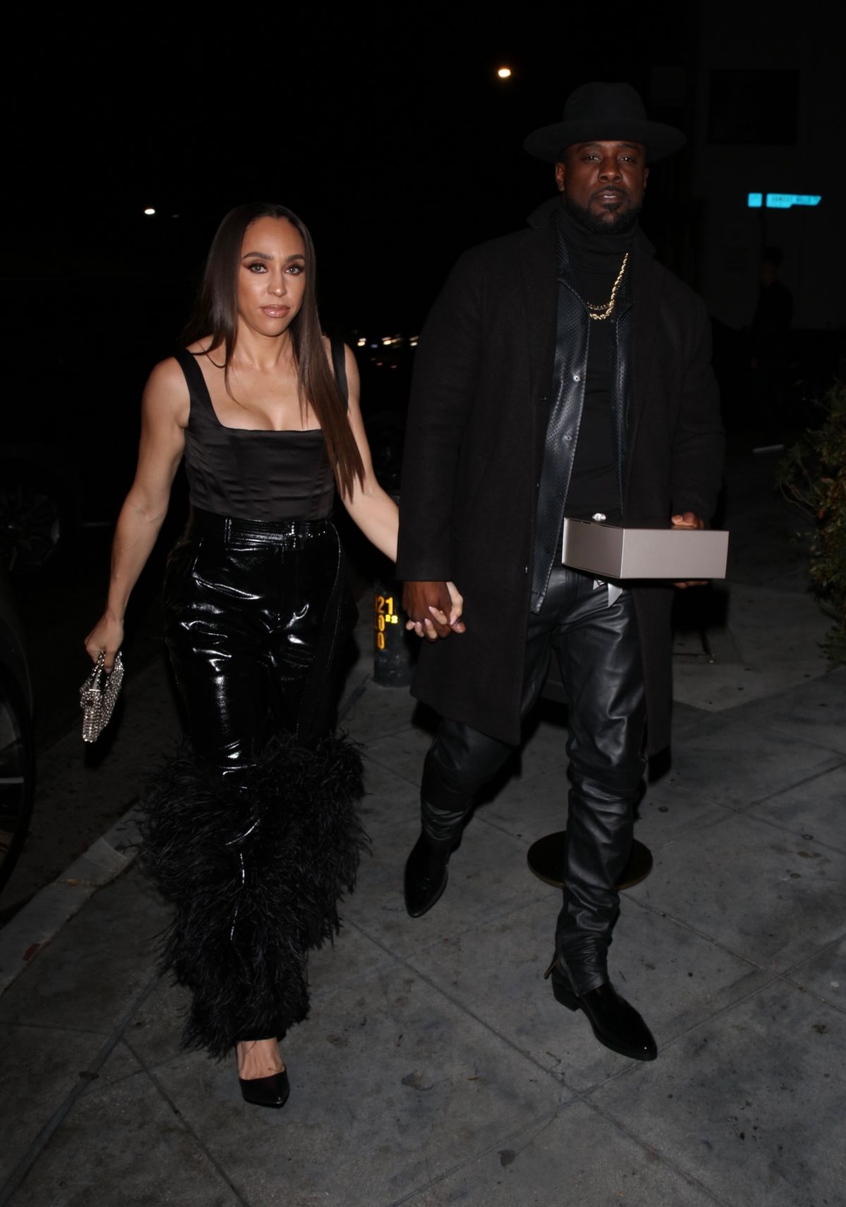 Rebecca Jefferson Arrives at Tim Weatherspoon’s Birthday Bash, January 2024