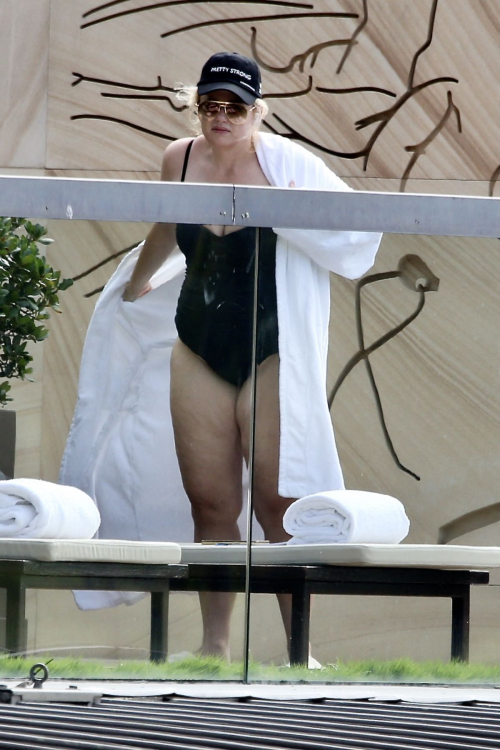 Rebel Wilson in Swimsuit at Sydney Hotel Pool, January 2024 3