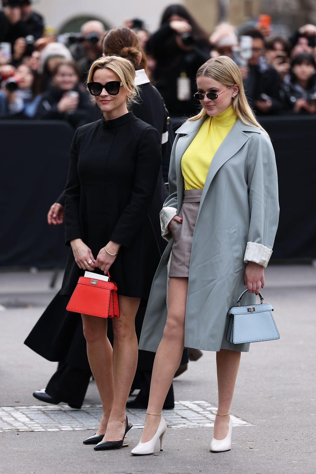 Reese Witherspoon and Ava Phillippe at Fendi Spring/Summer Show, January 2024