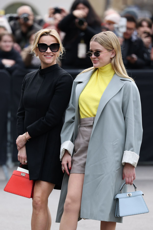 Reese Witherspoon and Ava Phillippe at Fendi Spring/Summer Show, January 2024 1