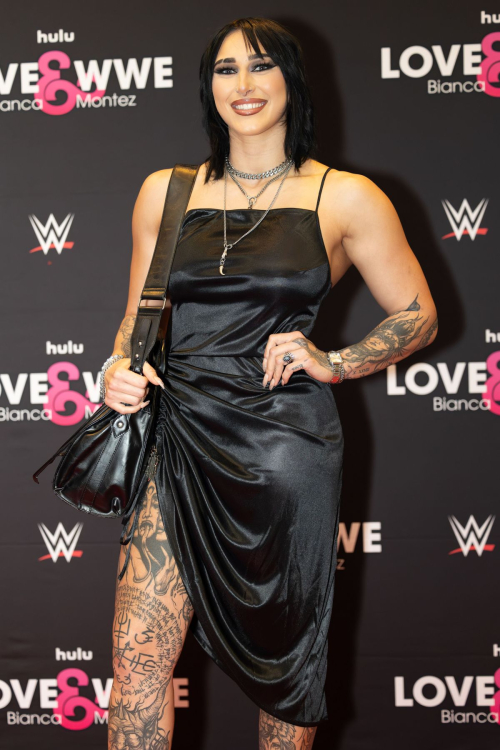 Rhea Ripley at Love & WWE Bianca & Montez Series Premiere in Florida, January 2024