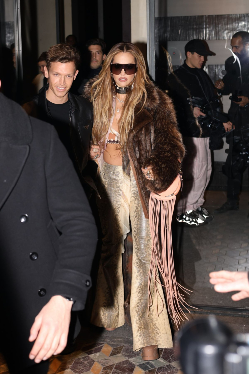 Rita Ora and George Tabor-King Leaves Hotel in Paris, January 2024 2