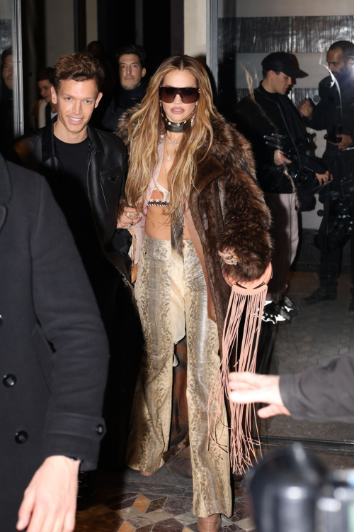 Rita Ora and George Tabor-King Leaves Hotel in Paris, January 2024 4