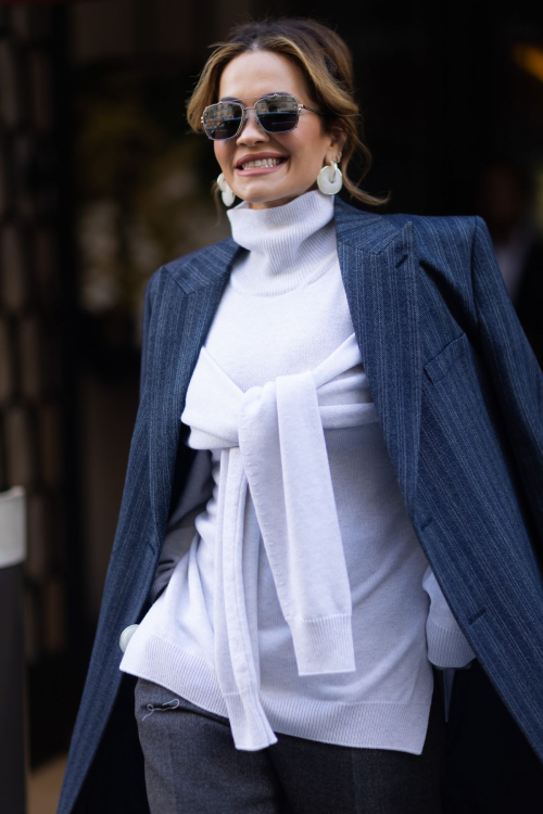 Rita Ora Heads to Dior Fashion Show in Paris, January 2024 1