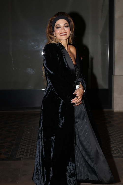 Rita Ora Leaves Costes Restaurant in Paris, January 2024 2