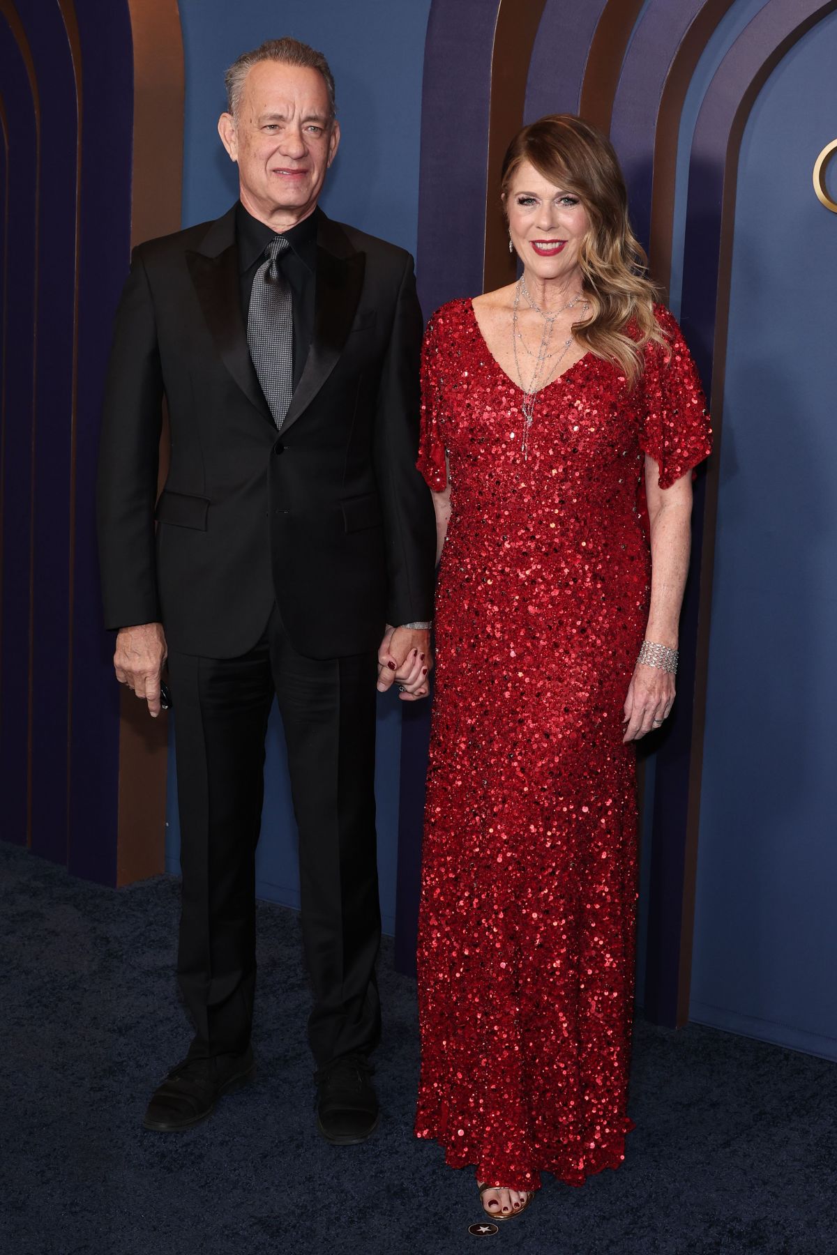 Rita Wilson and Tom Hanks at AMPAS 14th Annual Governors Awards, January 2024