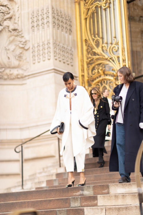 Sabrina Elba Leaves Schiaparelli Couture Show at Paris Fashion Week, January 2024 1