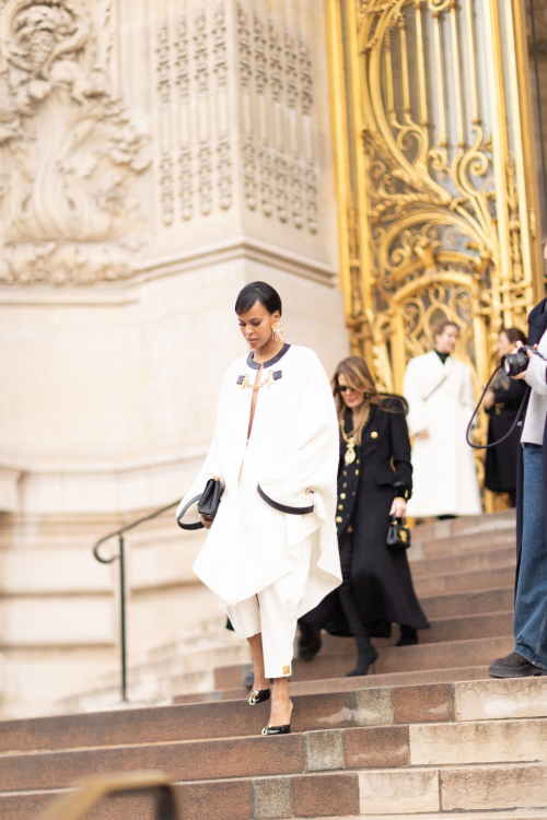 Sabrina Elba Leaves Schiaparelli Couture Show at Paris Fashion Week, January 2024 2