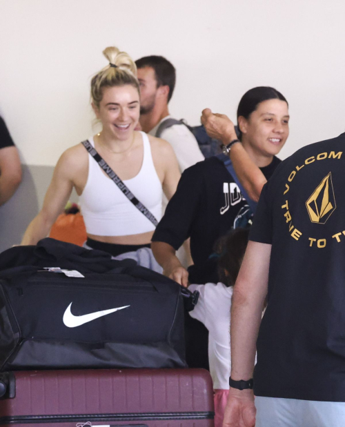 Sam Kerr and Kristie Mewis Arrive in Australia, December 2023 1