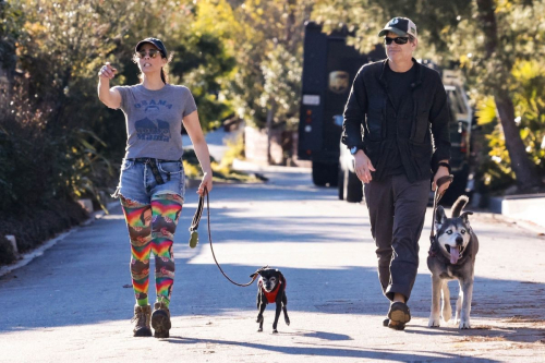 Sarah Silverman Out with Dog and Friend, January 2024 1