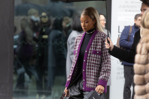 Savannah James at Chanel Fashion Show in Paris, January 2024