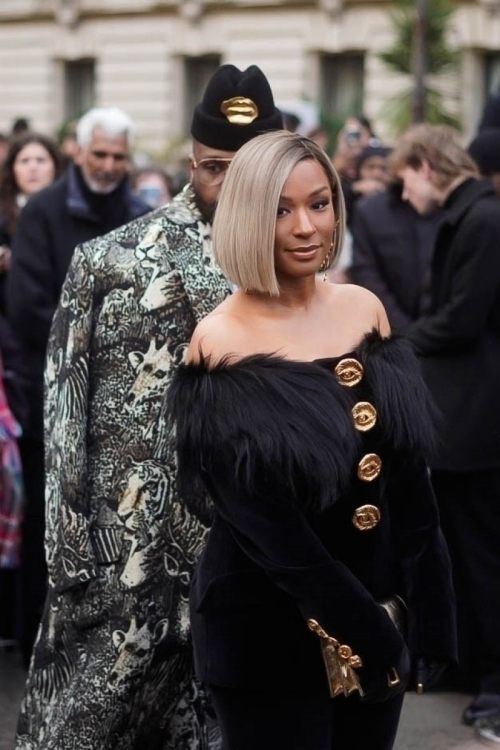 Savannah James at Schiaparelli Haute Couture Show in Paris, January 2024 2