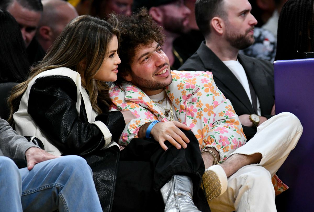 Selena Gomez and Benny Blanco at Lakers vs Miami Heat Game, January 2024