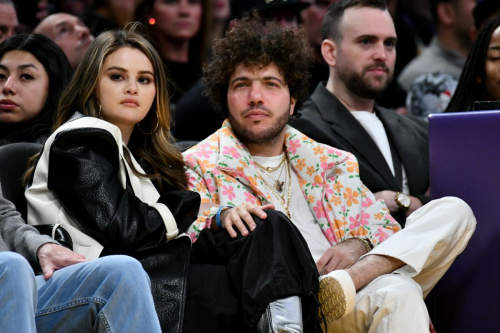 Selena Gomez and Benny Blanco at Lakers vs Miami Heat Game, January 2024 3