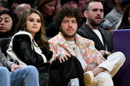 Selena Gomez and Benny Blanco at Lakers vs Miami Heat Game, January 2024 5