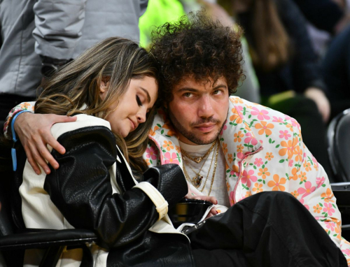 Selena Gomez and Benny Blanco at Lakers vs Miami Heat Game, January 2024 6