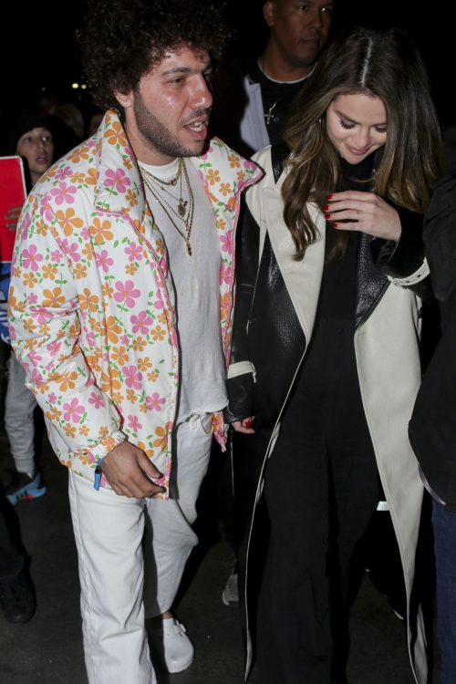 Selena Gomez and Benny Blanco Leave Lakers vs Miami Heat Game, January 2024 1