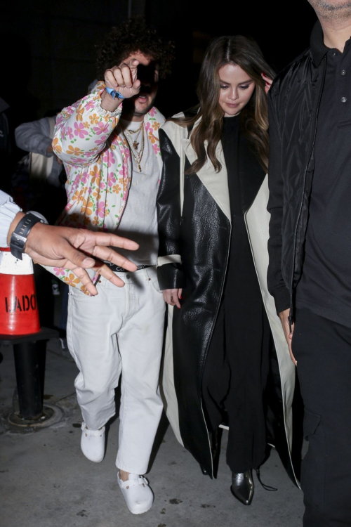 Selena Gomez and Benny Blanco Leave Lakers vs Miami Heat Game, January 2024 3