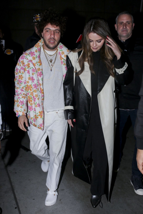 Selena Gomez and Benny Blanco Leave Lakers vs Miami Heat Game, January 2024 5