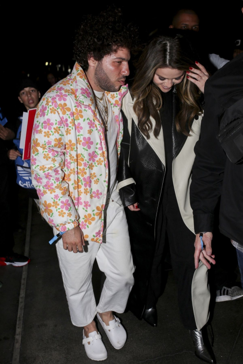 Selena Gomez and Benny Blanco Leave Lakers vs Miami Heat Game, January 2024 6