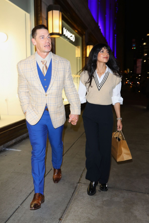 Shay Shariatzadeh and John Cena Arrive at Polo Bar, January 2024