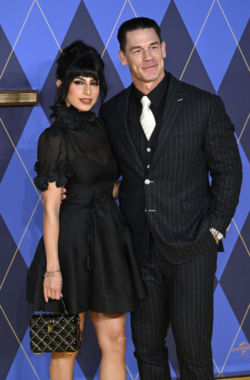 Shay Shariatzadeh and John Cena at Argylle Premiere in London, January 2024