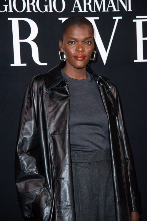 Sheila Atim at Giorgio Armani Prive Haute Couture Show in Paris, January 2024