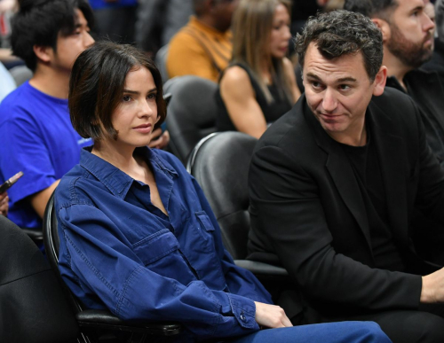 Shelley Hennig at Clippers vs Miami Heat Game in Los Angeles, January 2024 2