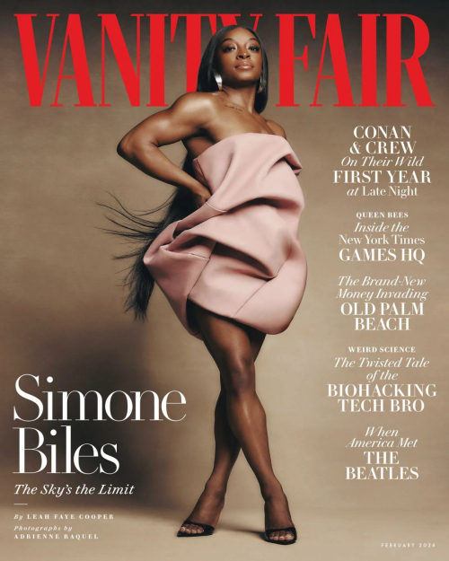 Simone Biles for Vanity Fair, February 2024