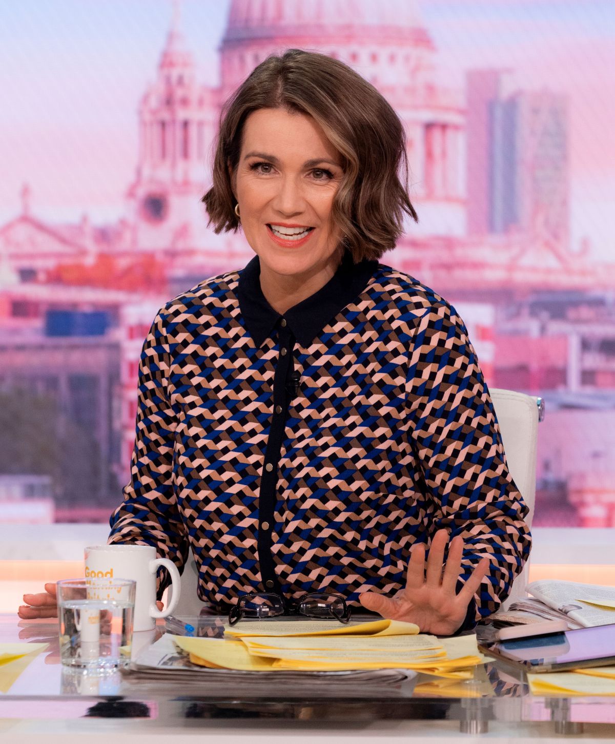 Susanna Reid at Good Morning Britain TV Show in London, January 2024