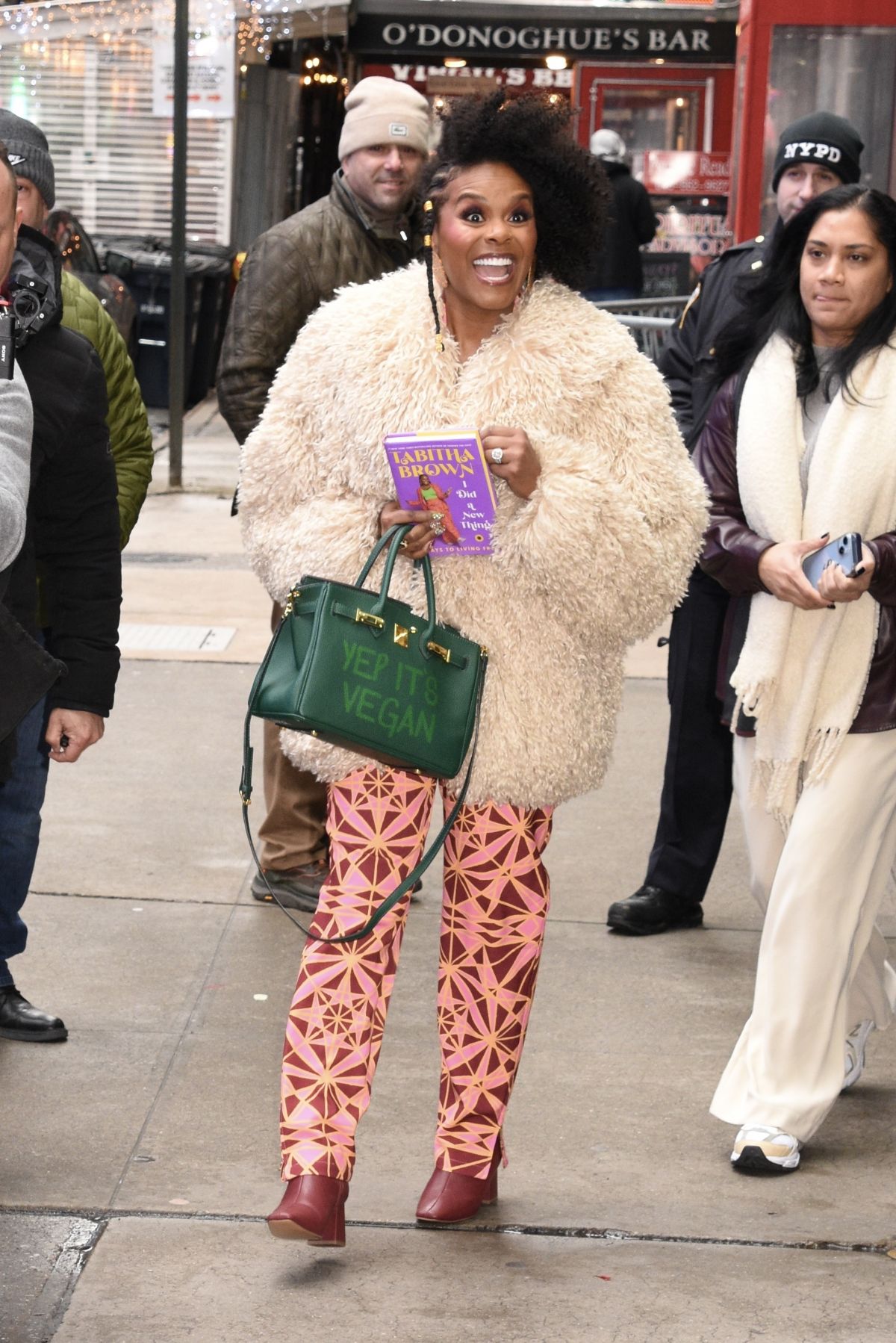 Tabitha Brown Promotes Her Book at Good Morning America in New York, January 2024