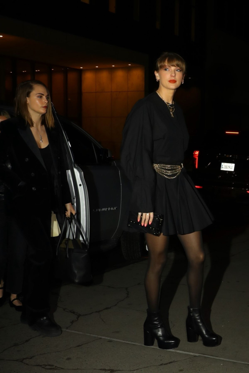 Taylor Swift and Cara Delevingne Dinner at Nobu in New York, January 2024 5