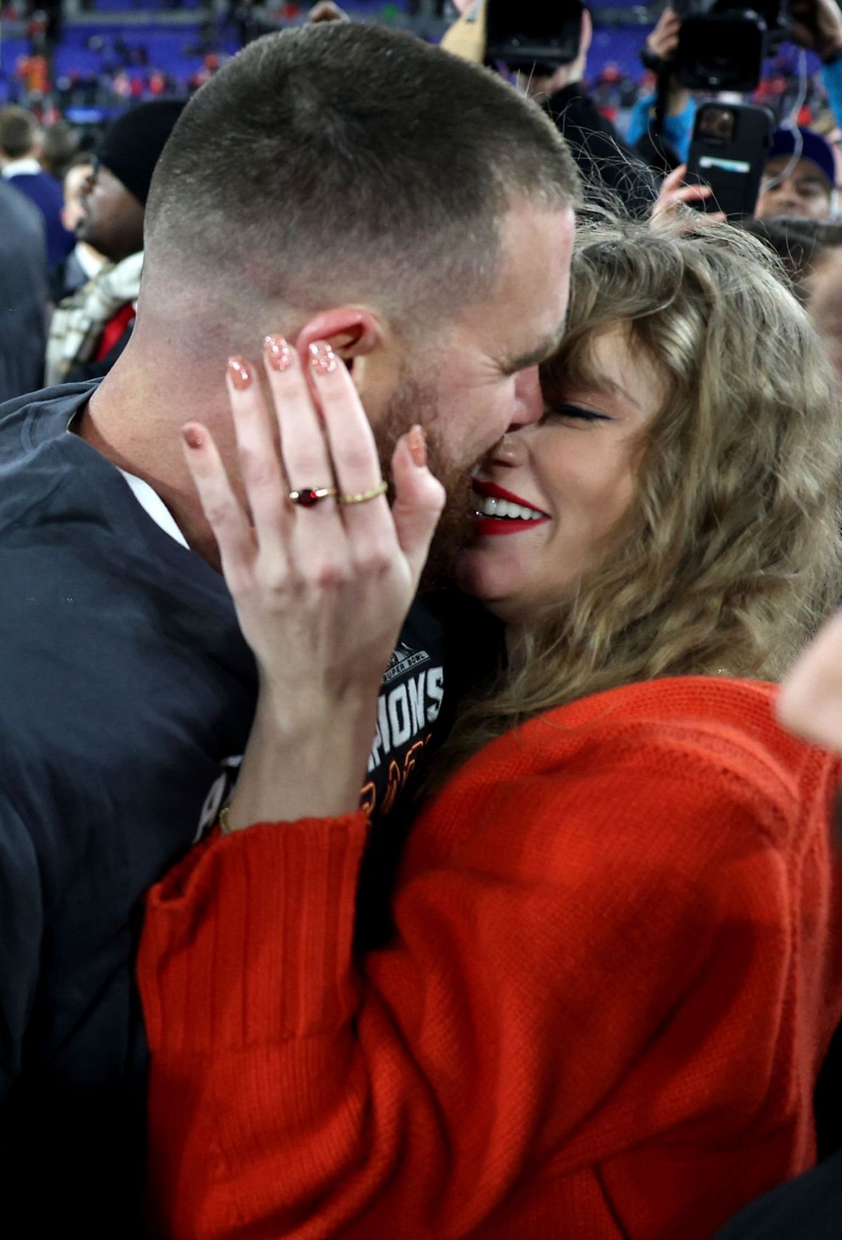 Taylor Swift and Travis Kelce at Kansas City Chiefs Game in Baltimore, January 2024