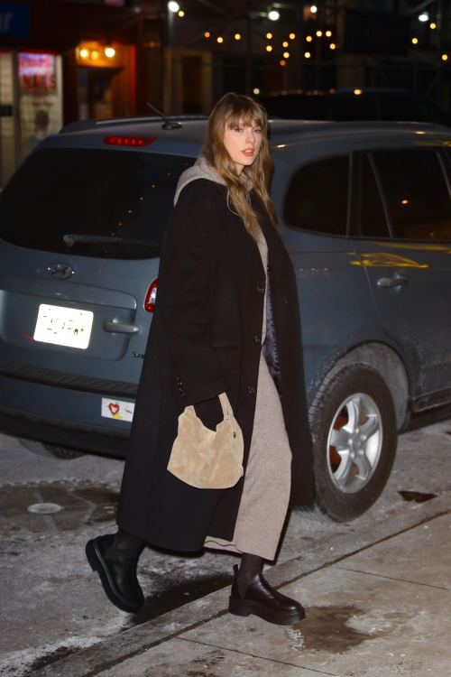 Taylor Swift Arrives at Electric Lady Studio, January 2024