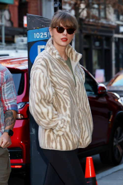 Taylor Swift Arrives at Electric Lady Studios in New York, January 2024