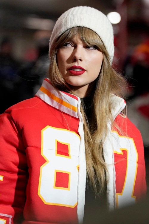 Taylor Swift at Miami Dolphins vs Kansas City Chiefs Playoff Game, January 2024