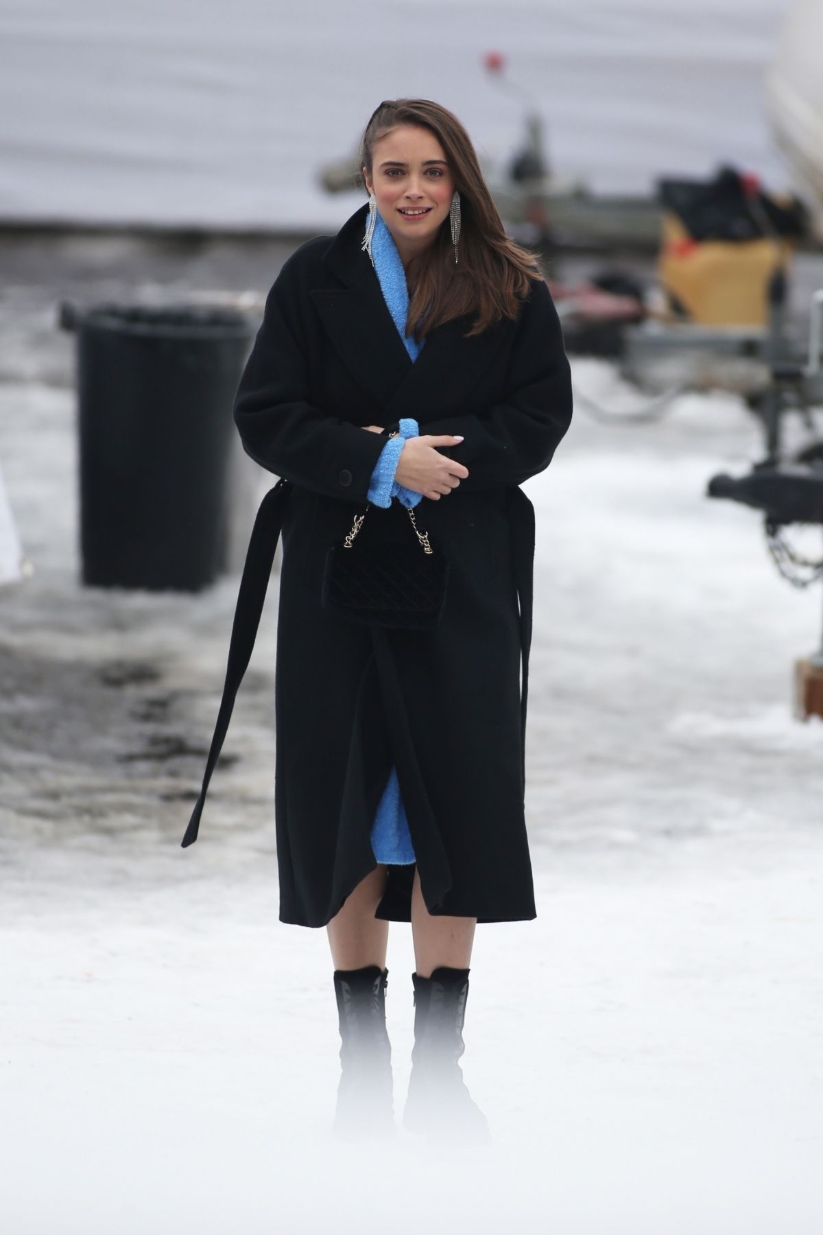 Teona Stavarachi on the Set of April X in Bucharest, January 2024