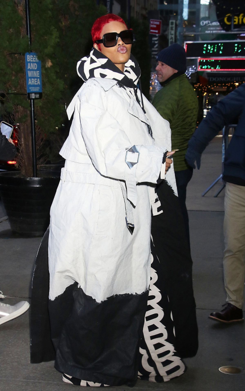 Teyana Taylor Arrives at Good Morning America Studios in New York, January 2024 3