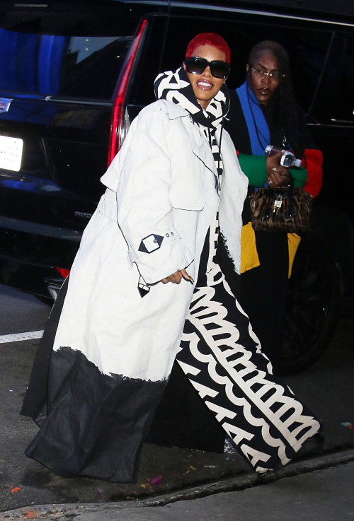 Teyana Taylor Arrives at Good Morning America Studios in New York, January 2024 4