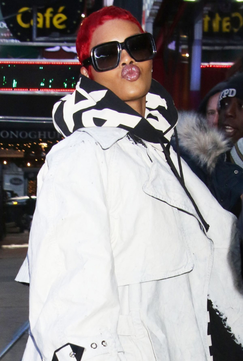 Teyana Taylor Arrives at Good Morning America Studios in New York, January 2024 5