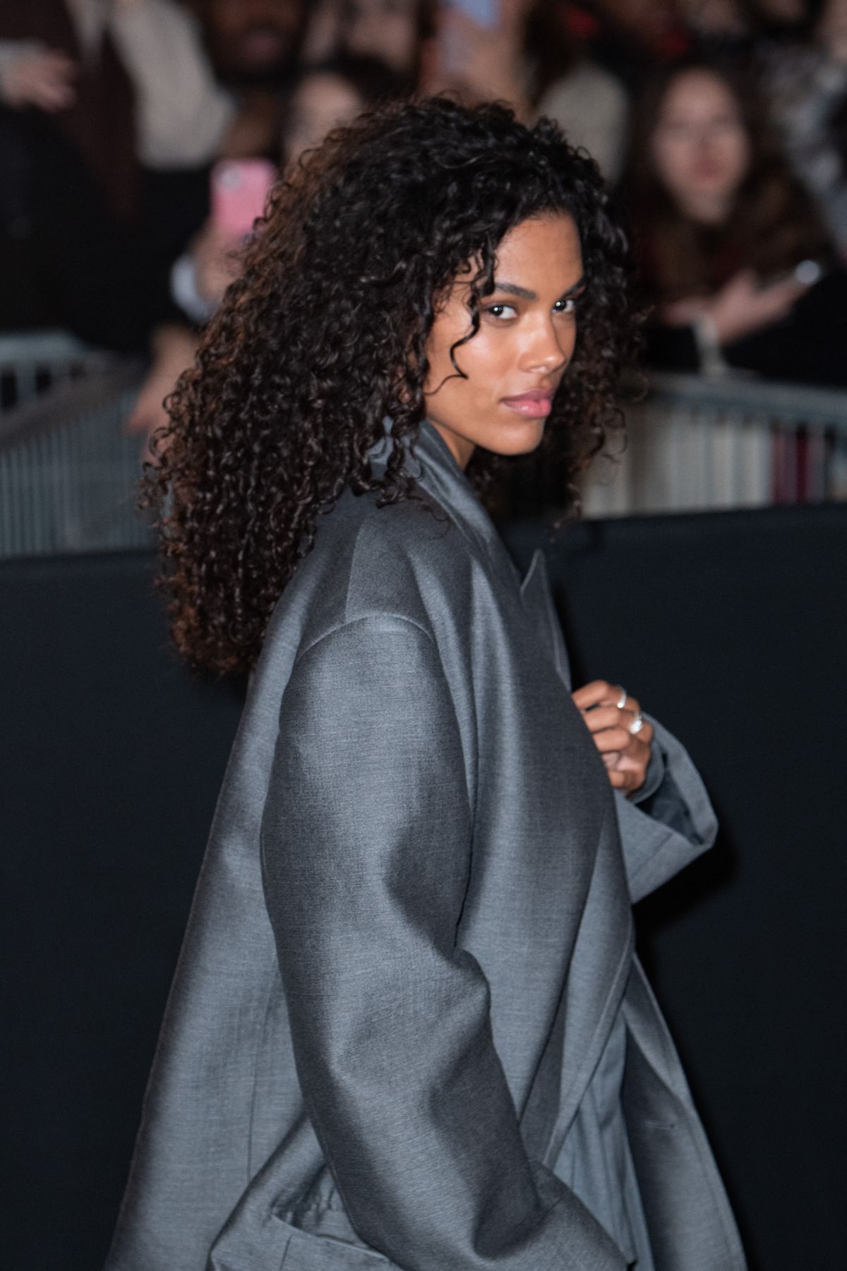 Tina Kunakey at Valentino Haute Couture Show, January 2024