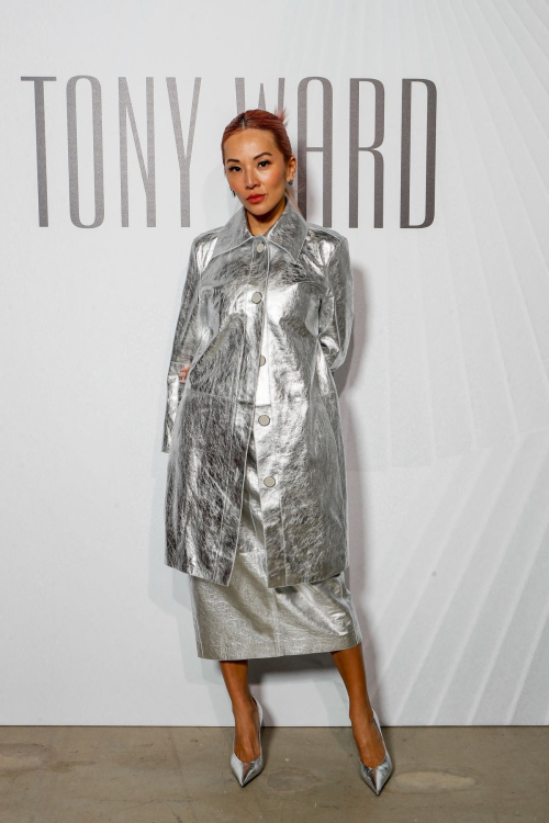 Tina Leung Arrives at Tony Ward Haute Couture Show in Paris, January 2024 3