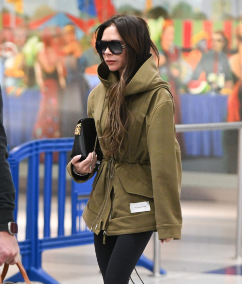 Victoria Beckham Arrives at JFK Airport in New York, January 2024 4