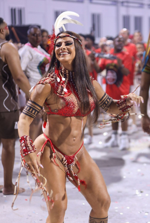 Viviane Araujo at Salgueiro's Technical Rehearsal in Rio De Janeiro, January 2024